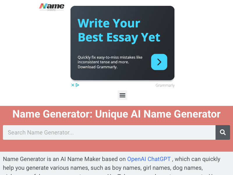 Name Generator